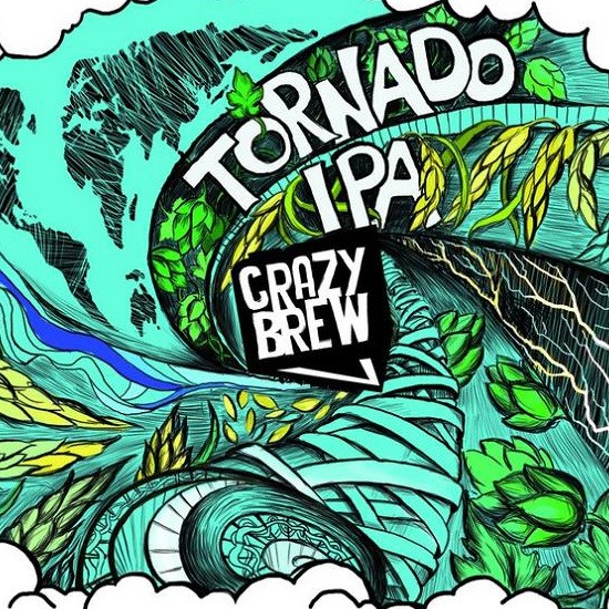 Пиво разливное Crazy Brew Tornado IPA (20л, пэт)